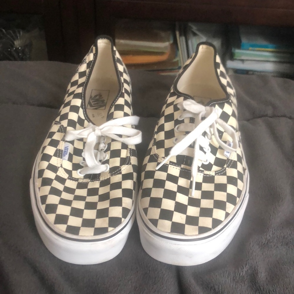 Checkerboard vans cream vintage